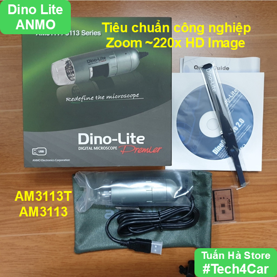 กล้องจุลทรรศน์สําหรับซ่อมวงจรอิเล็กทรอนิกส์และซ่อมโทรศัพท์ Dino Lite AM3113T, AM3113, AM3103