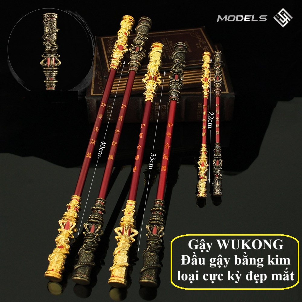 (โลหะยาว 40 ซม.) BLACK WYNTH WUKONG Sun WUKONG Stick Model ทําจากโลหะ 2 สีสวยงาม เหมาะสําหรับตกแต่ง