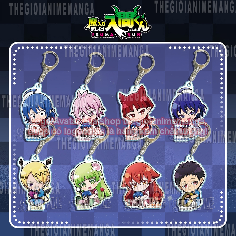 (ไมก้าในอะคริลิค) พวงกุญแจ IRUMA ราคา Mairimashita! Iruma-kun ver HUG อะนิเมะจิบิน่ารัก
