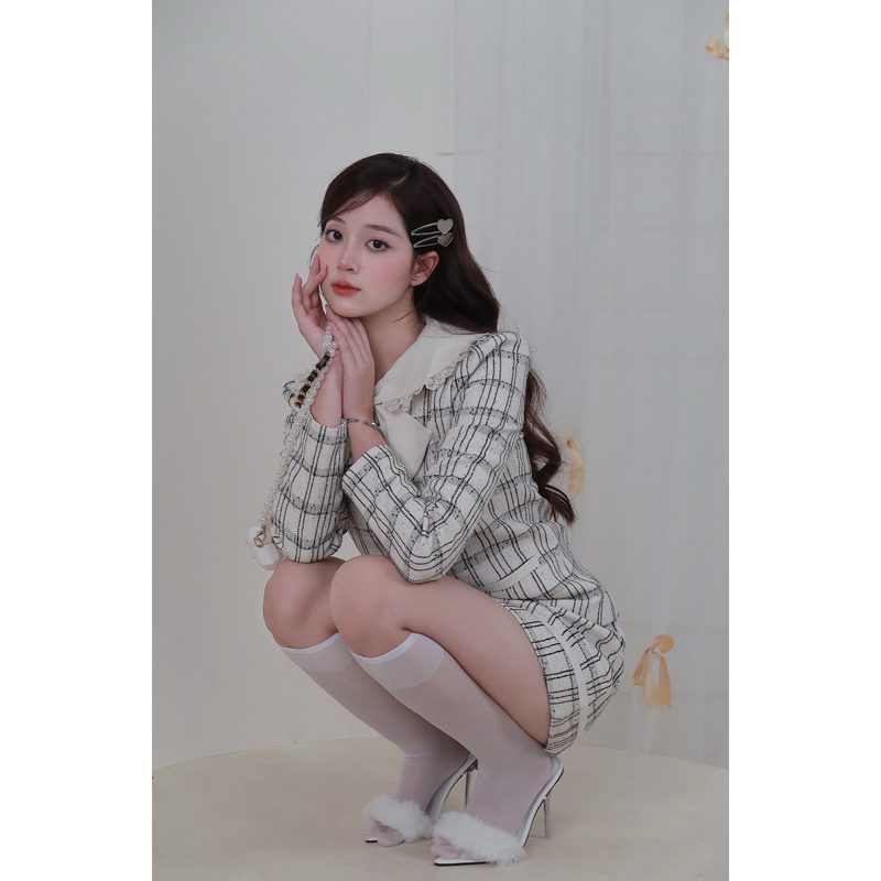 Outset - เสื้อคลุมผ้าทวีต Kyomi (2 ชั้น)