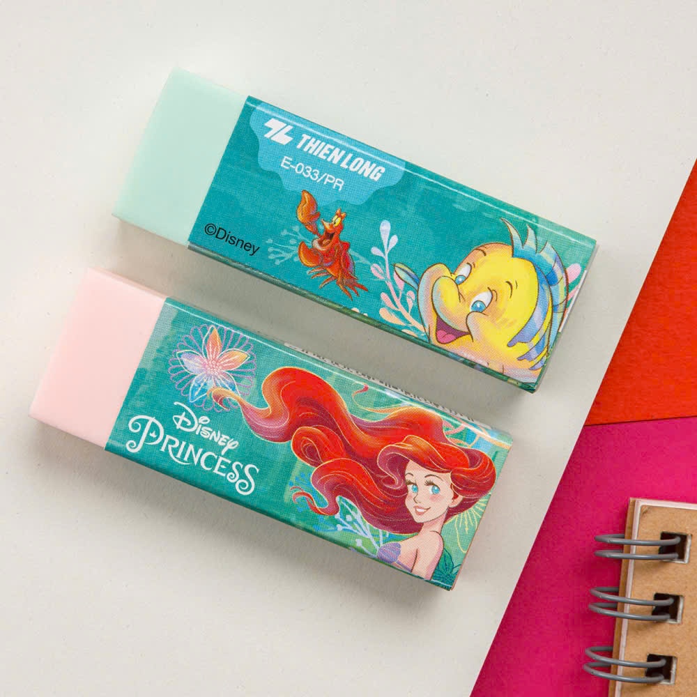 Combo 3 ยางลบตัวการ์ตูน Princess Ariel Disney Thien Long E-033/PR (ภาพสุ่ม)