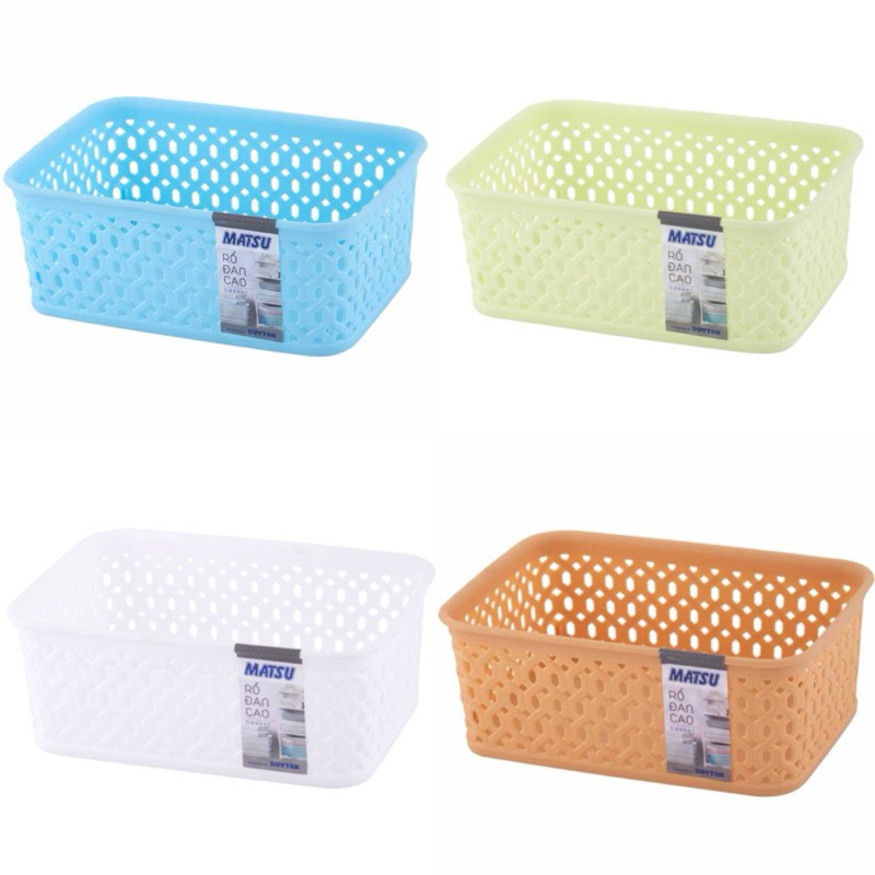 Matsu Duy Tan ตะกร้าสานทรงสูงพลาสติก ขนาด 1T4/ 2T/ 2T9