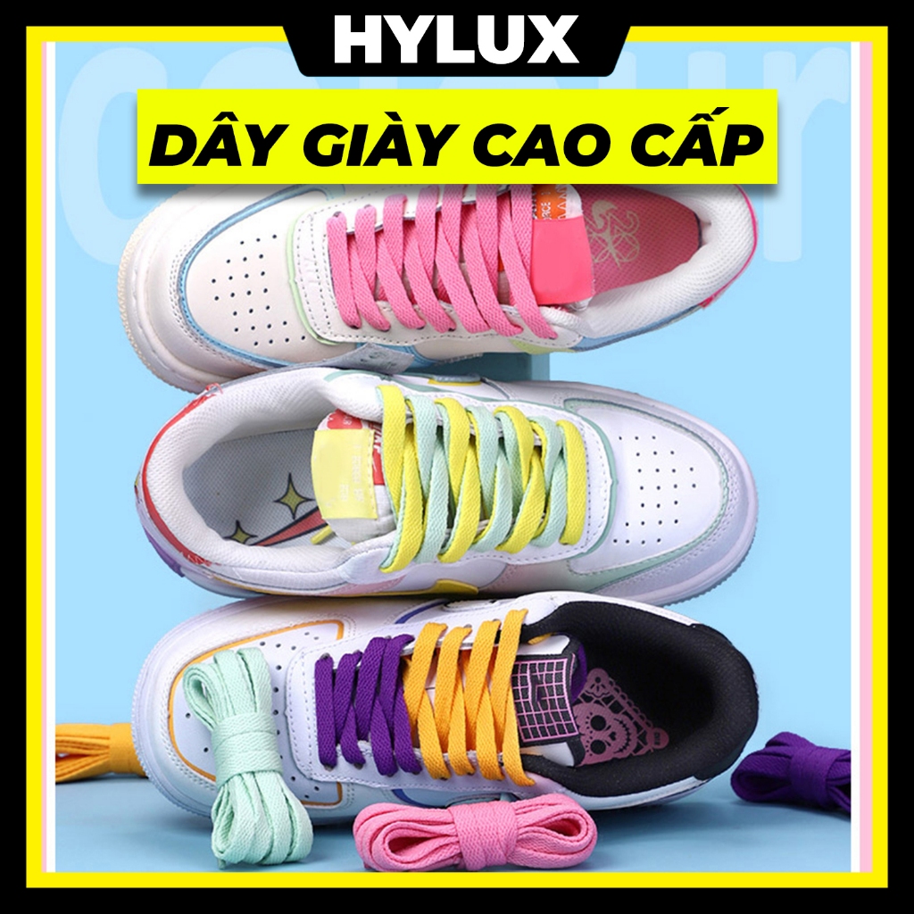 เชือกผูกรองเท้าแบบแบนหนาคุณภาพสูง 30 สี จานสี - เชือกผูกรองเท้า ไฮลักซ์