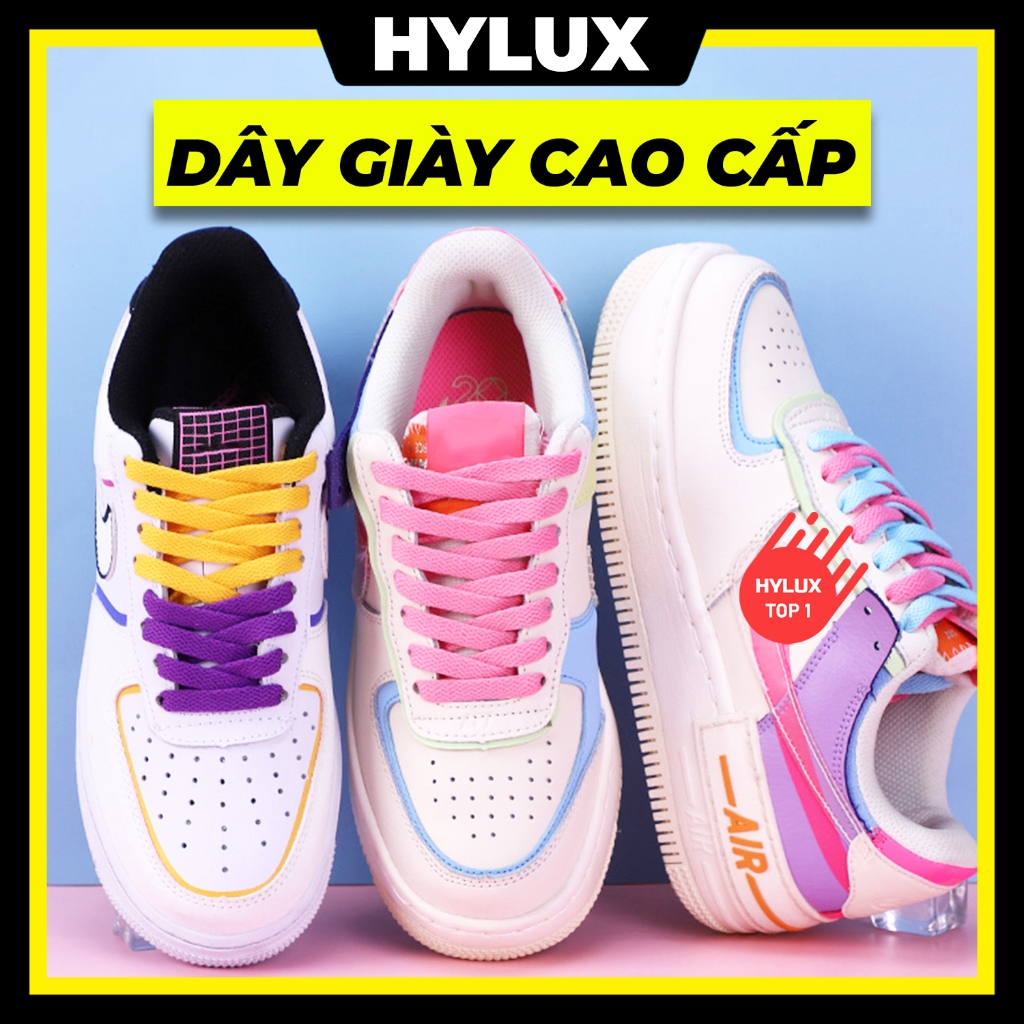เชือกผูกรองเท้าแบบแบนหนาคุณภาพสูง 30 สี จานสี - เชือกผูกรองเท้า ไฮลักซ์