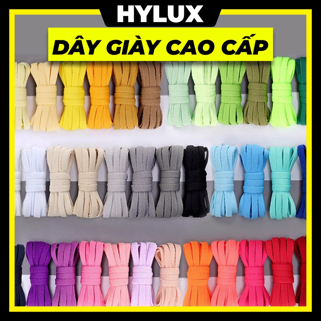 เชือกผูกรองเท้าแบบแบนหนาคุณภาพสูง 30 สี จานสี - เชือกผูกรองเท้า ไฮลักซ์
