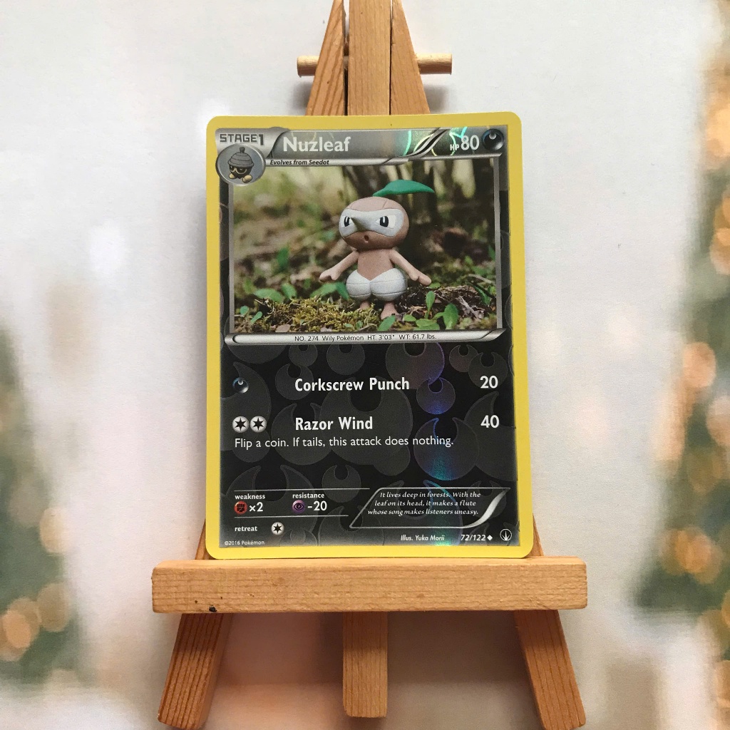 การ์ดรูปภาพ Pokemon Nuzleaf 72/122 - การ์ด Odd XY: Breakpoint Uncommon Reverse Holo ภาษาอังกฤษ