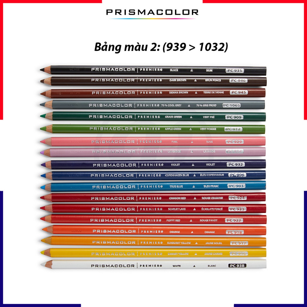 [TABLE 2: PC939 > PC1032] - Prismacolor Premier Soft Core Pencils (Odd)
