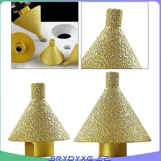 💥RẺ VÔ ĐỊCH💥 Mũi Khoan Kim Cương Hình Nón, Dụng Cụ Mở Lỗ Đá Hình Nón Phay Lỗ Kim Cương Loại 38/50mm