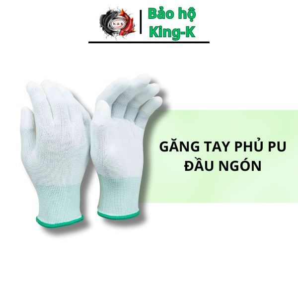 COMBO 10 PAIRS OF PU FINGER GLOVES, ANTI-STATIC WHITE FINGER GLOVES