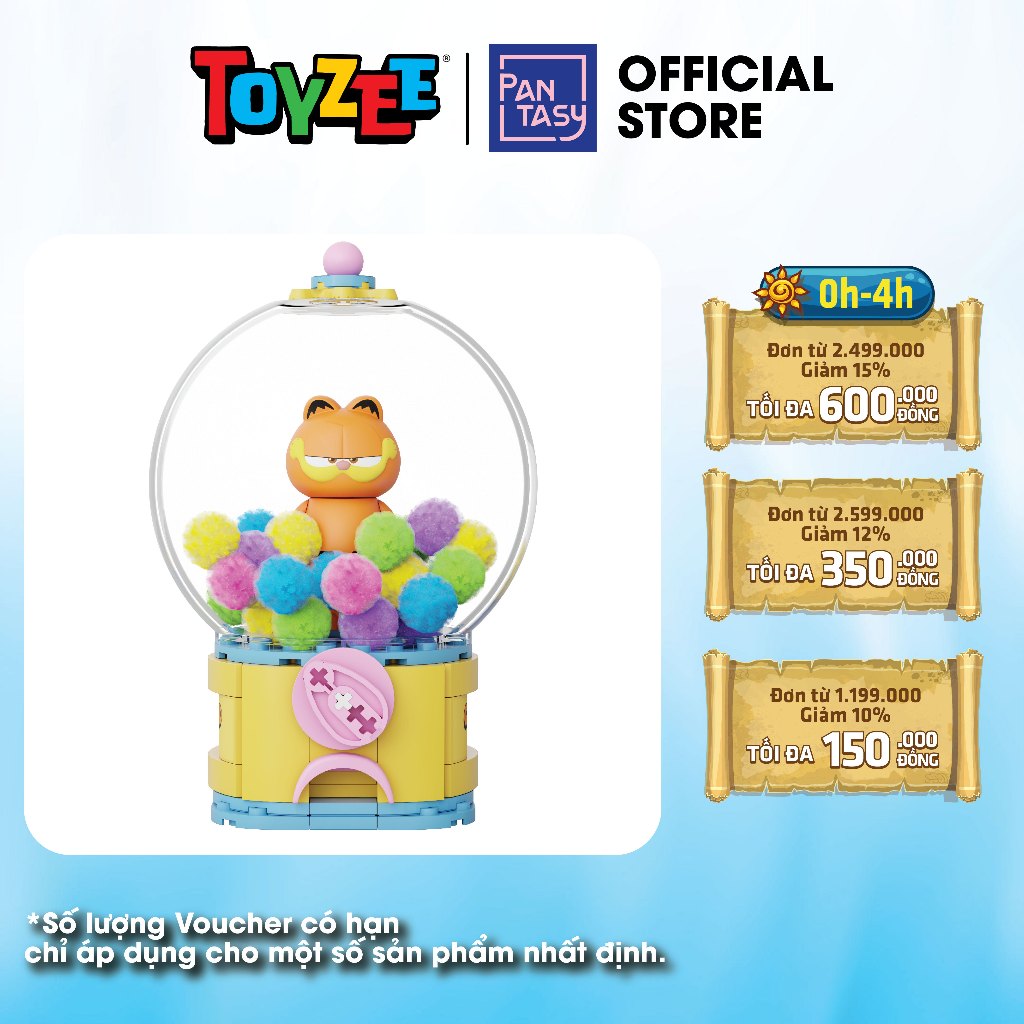 PANTASY ของแท้ Garfield Pantasy Puzzle: Crystal Ball Series - Gumball Candy Factory 3128 (86804)