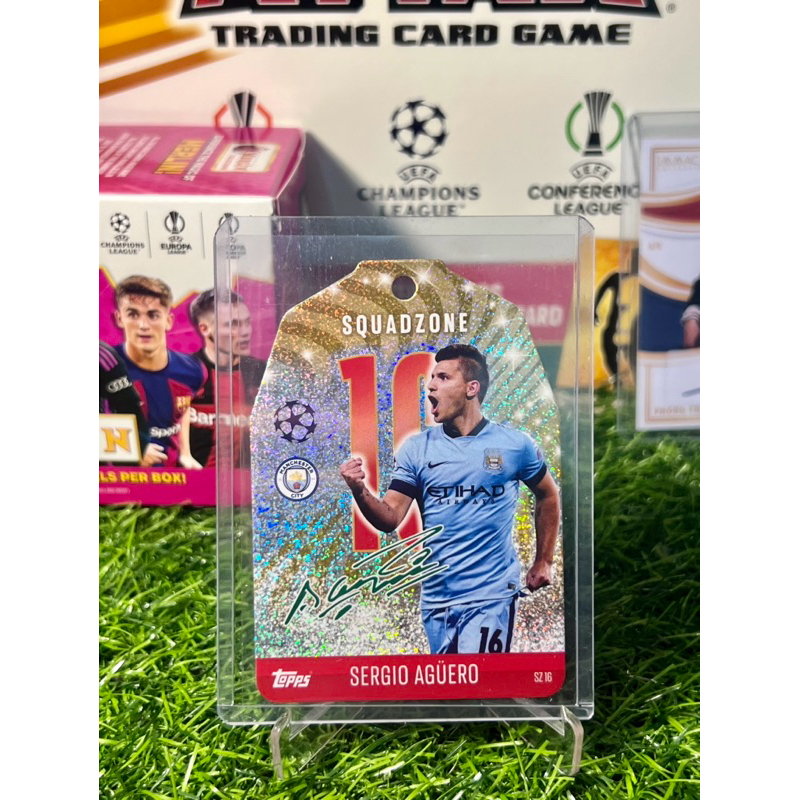 Sergio Aguero Calendar Squadzone Topps Match Attax UL 2024/25 การ์ดฟุตบอล