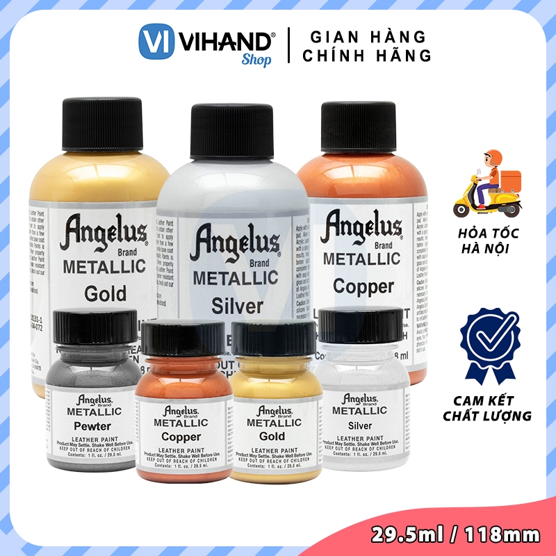 สีหนังเฉพาะอิมัลชั่น Angelus Leather Paint (Metallic)