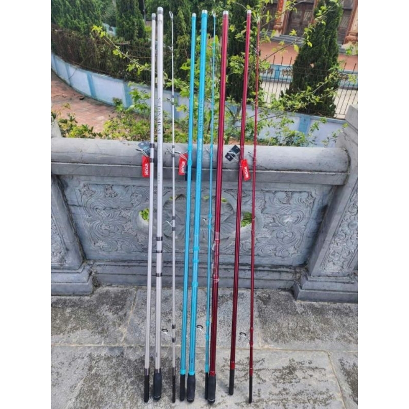 Ryobi T35-425 คันเบ็ดสีเขียวมีตาไก่ฟูจิ