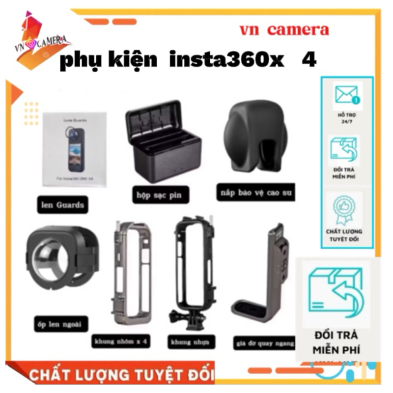 อุปกรณ์เสริม Instar 360 x 4 อุปกรณ์เสริมใหม่ 360 x4 instar 360 กล้องกล้อง