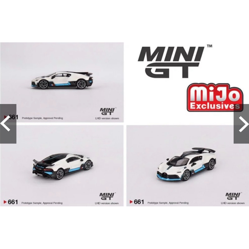 KentNgoShop Mini GT 661 Bugatti Divo รถโมเดล - สเกล 1/64