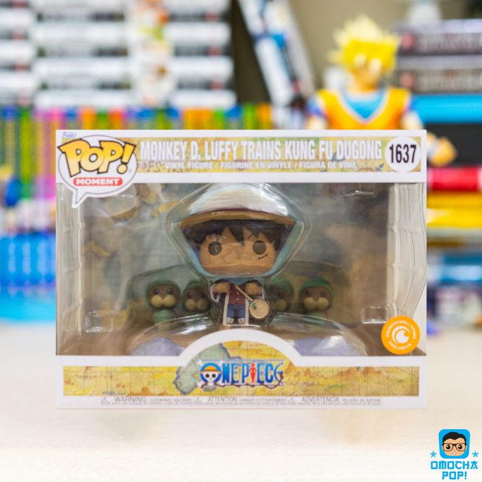 Original Funko Pop Anime Moment Figure - One Piece : Luffy Training Kung Fu Japon - Crunchyroll Excl