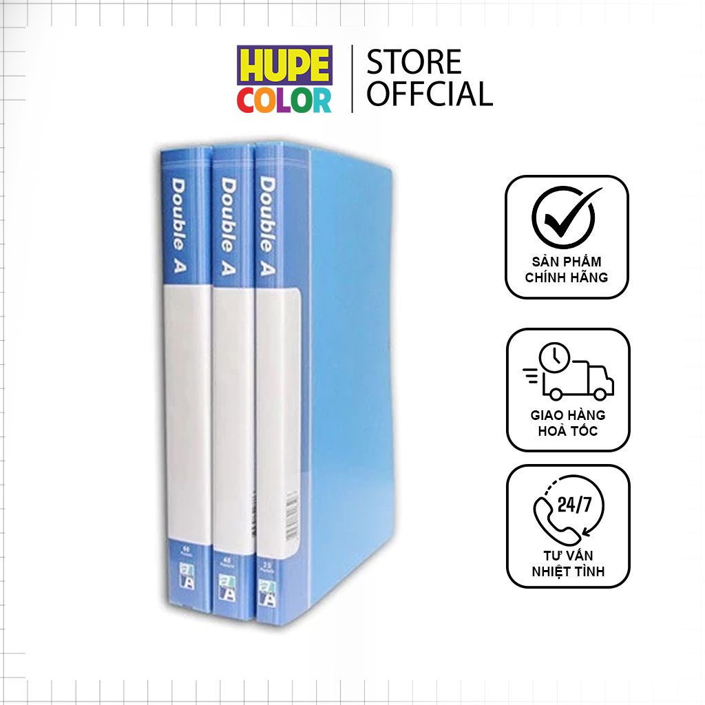 Double A Multi-Leaf Folder File Cover 20 ใบ /40 ใบ /60 ใบ CLC Leaf File หนา สินค้ามาตรฐานแน่นอน