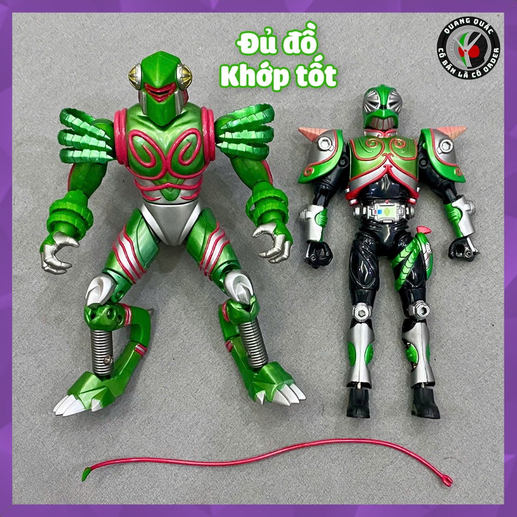 [EXTREMELY Rare] ของเล่นของแท้รุ่น SHS Kamen Rider Verde & Pet Biogreeza - SHF Kamen Rider Ryuki