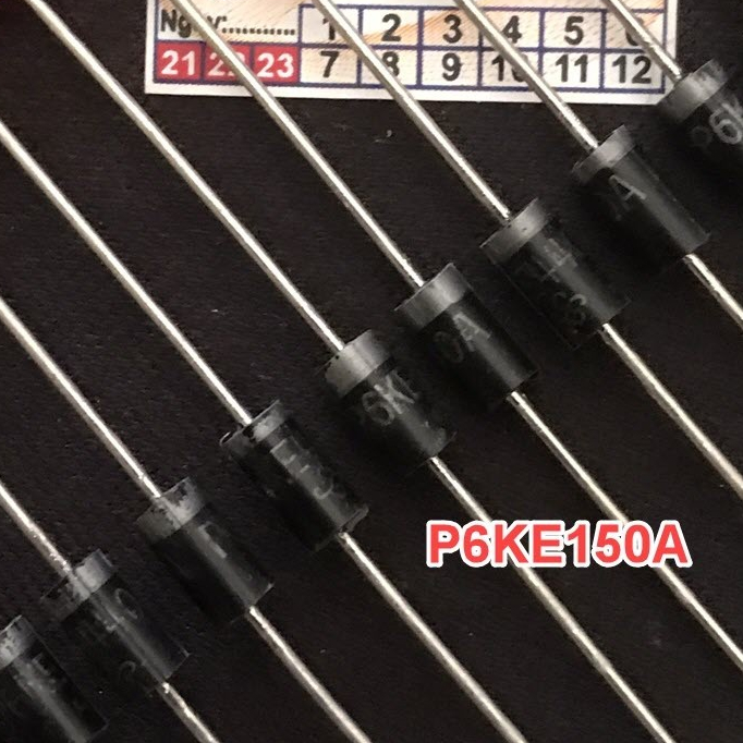 Combo 20 TVS P6KE150A 150V 600W DO-15 ไดโอด