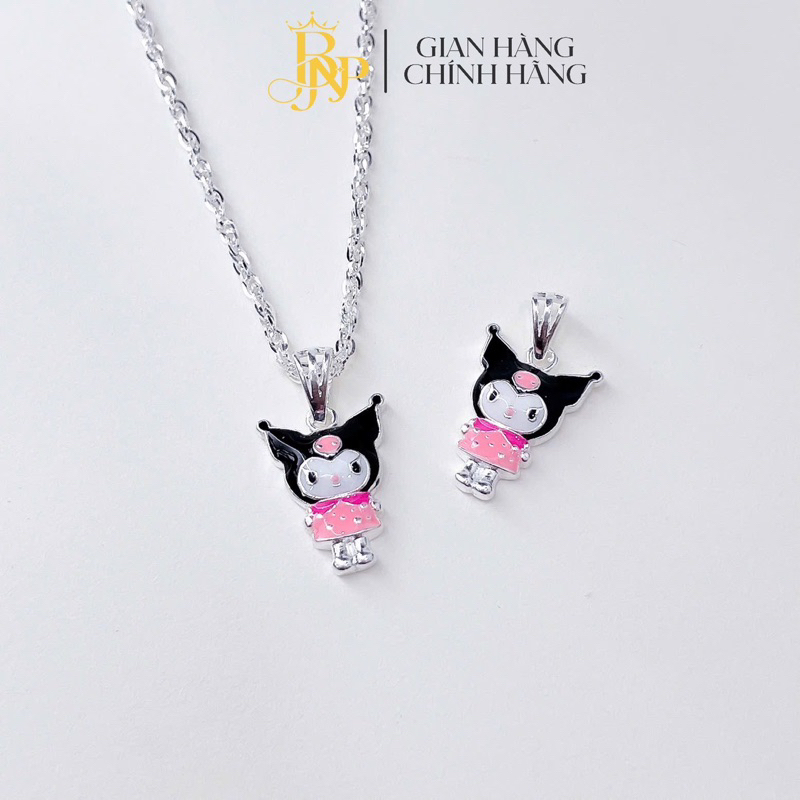 สร้อยคอ Kuromi ใหม่สําหรับเด็ก วัสดุเงิน BNP