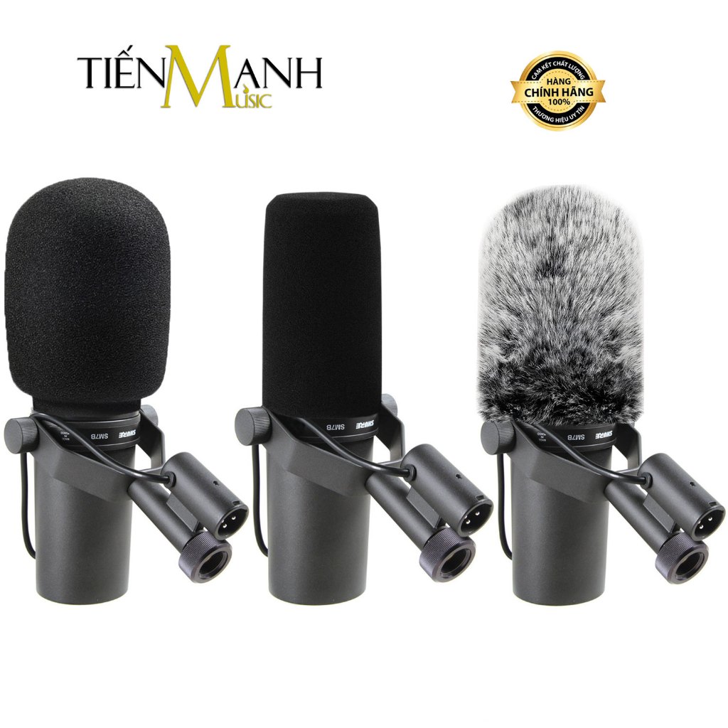 Shure SM7B ฝาครอบหัวไมโครโฟนโฟมโฟมตัวกรองอะคูสติกฝาครอบไมค์กระจก Furry ไมโครโฟน