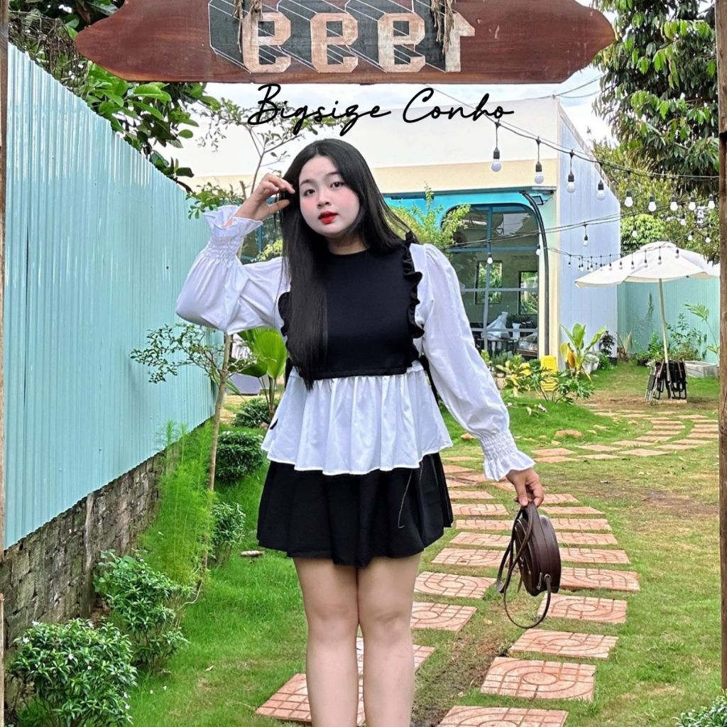 เสื้อเชิ้ตผู้หญิง เบบี้ดอลล์ แขนแต่งระบายน่ารักในผ้าฝ้ายและผ้าสักหลาดริบร่อง เอสเอ็ม40