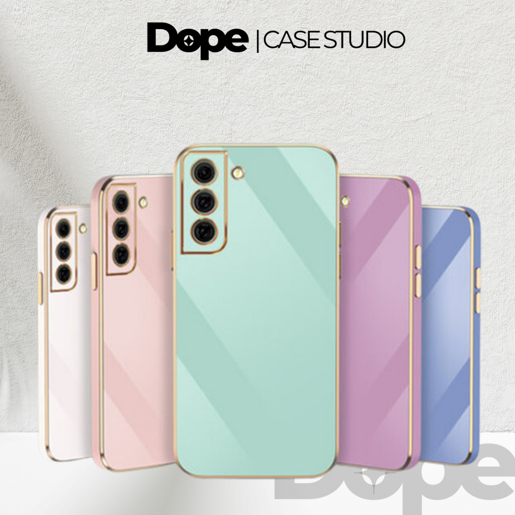 เคส Samsung Galaxy S21 S21+ S21 Ultra S21 FE S22 S22 Plus S22 Ultra S22 FE ขอบชุบหรูหราสําหรับโทรศัพ