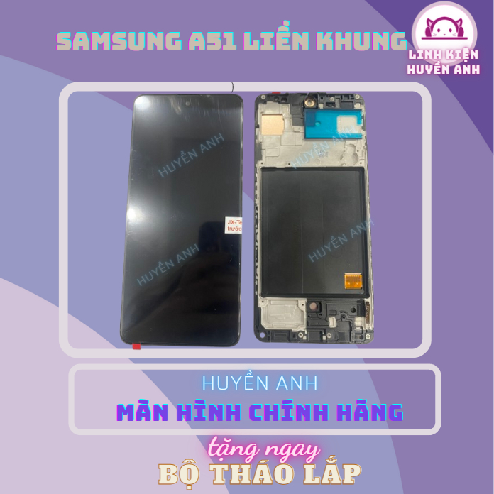 หน้าจอ SAMSUNG A51 CONTACT FRAME ชิ้นส่วนอะไหล่ที่รองรับของแท้