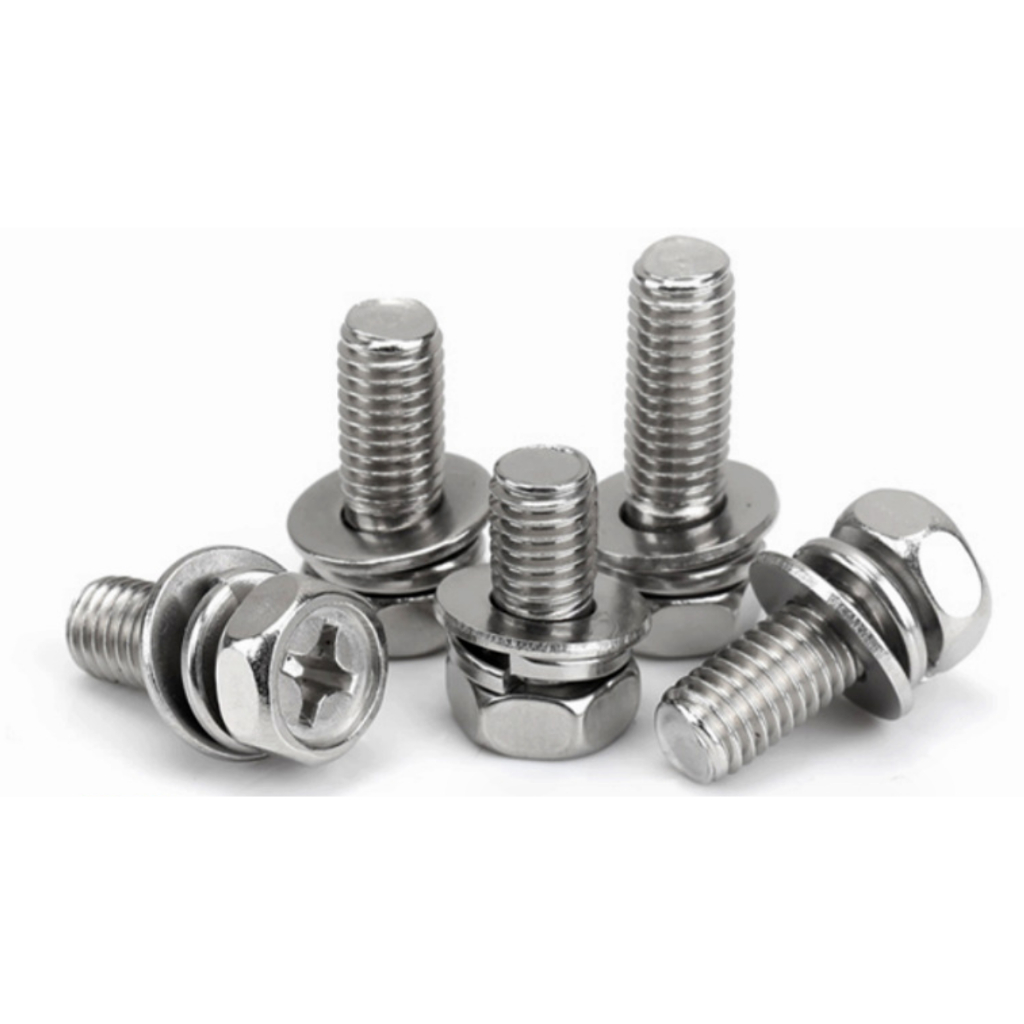 FLAT FLAT INSTANT BULGS _ 3 เคลือบ HEXAGONAL BULGS_INOX 304 _M4, M5, M6, M8_BACK OF 50