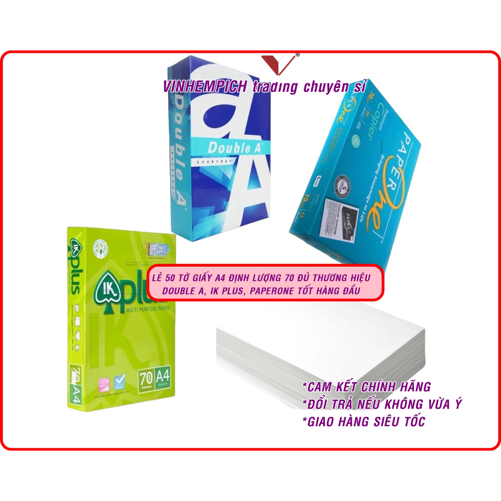 [FLOOR-FLOOR CHEAP PRICE] A4 Double A/ IK Plus/ Paperone Printing Paper QUANTITIES 70GSM UNIVERSAL