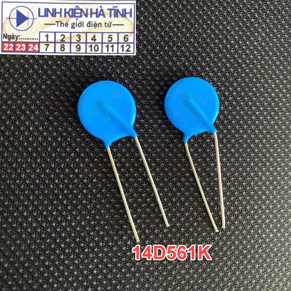 ถุง 20 ตัวเก็บประจุป้องกันแรงดันไฟฟ้าเกิน 220V 14D561K 14D561 14 มม.560V ตัวเก็บประจุป้องกันฟ้าผ่า -