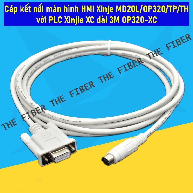 Xinje MD20L/OP320/TP/TH HMI สายเชื่อมต่อหน้าจอและ Xinjie XC PLC ยาว 3M OP320-XC