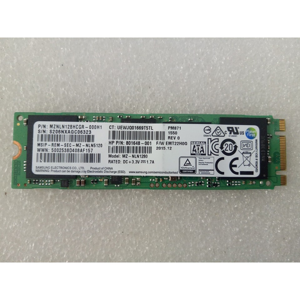 Samsung SSD M.2 2280 128GB ฮาร์ดไดรฟ์แล็ปท็อป - Samsung 128GB M2 2280 SSD