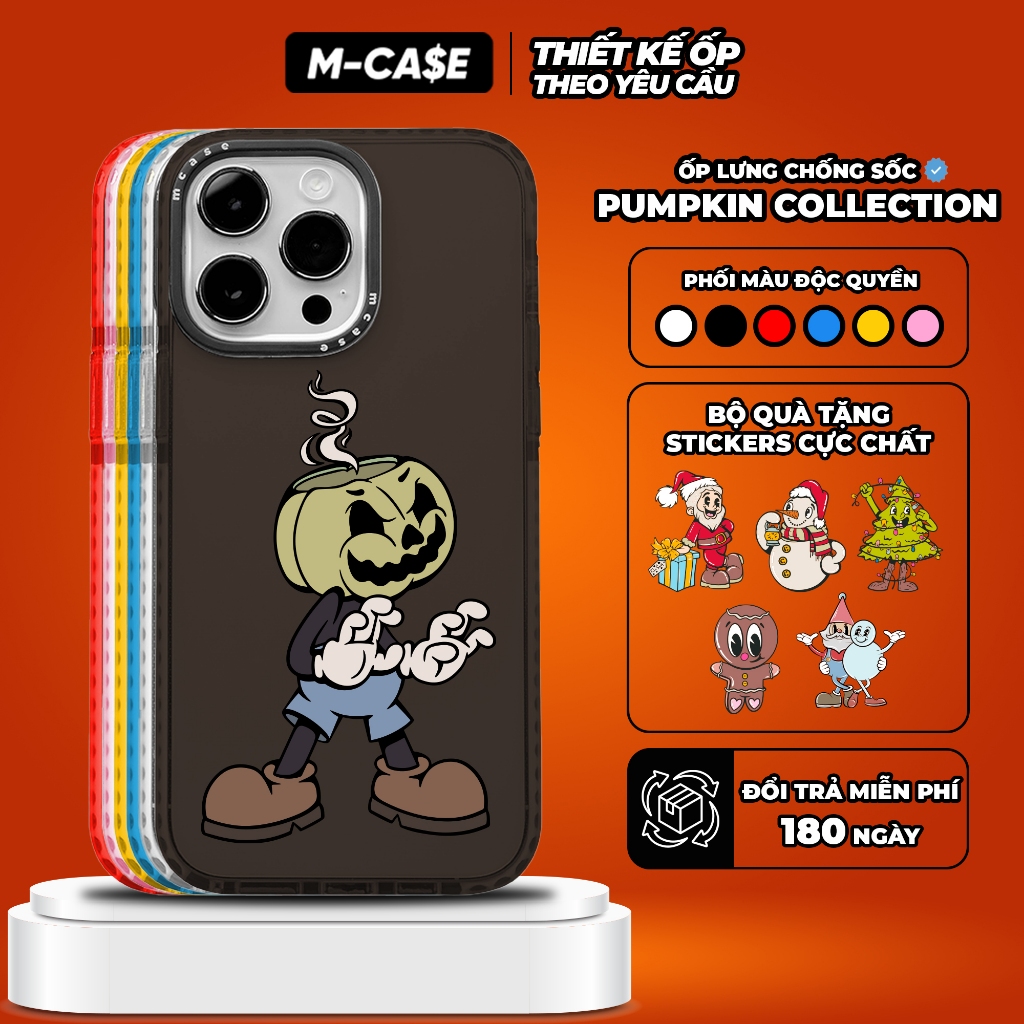 ของแท้ PUMPKIN 02 เคสโทรศัพท์ iPhone กันกระแทกเต็มกล่อง MCASE