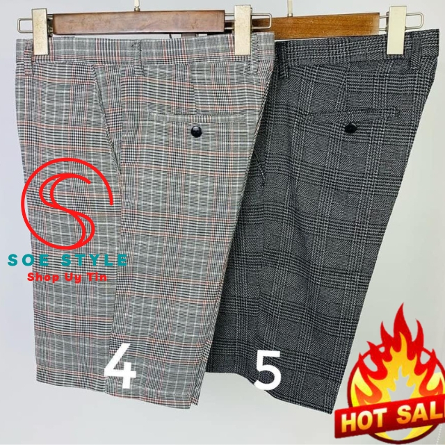 กางเกงขาสั้น Caro SOE Style สไตล์เรียบหรู ผ้าคอตตอนไม่ซีดจาง - ไร้ริ้วรอย - ไม่รuffling