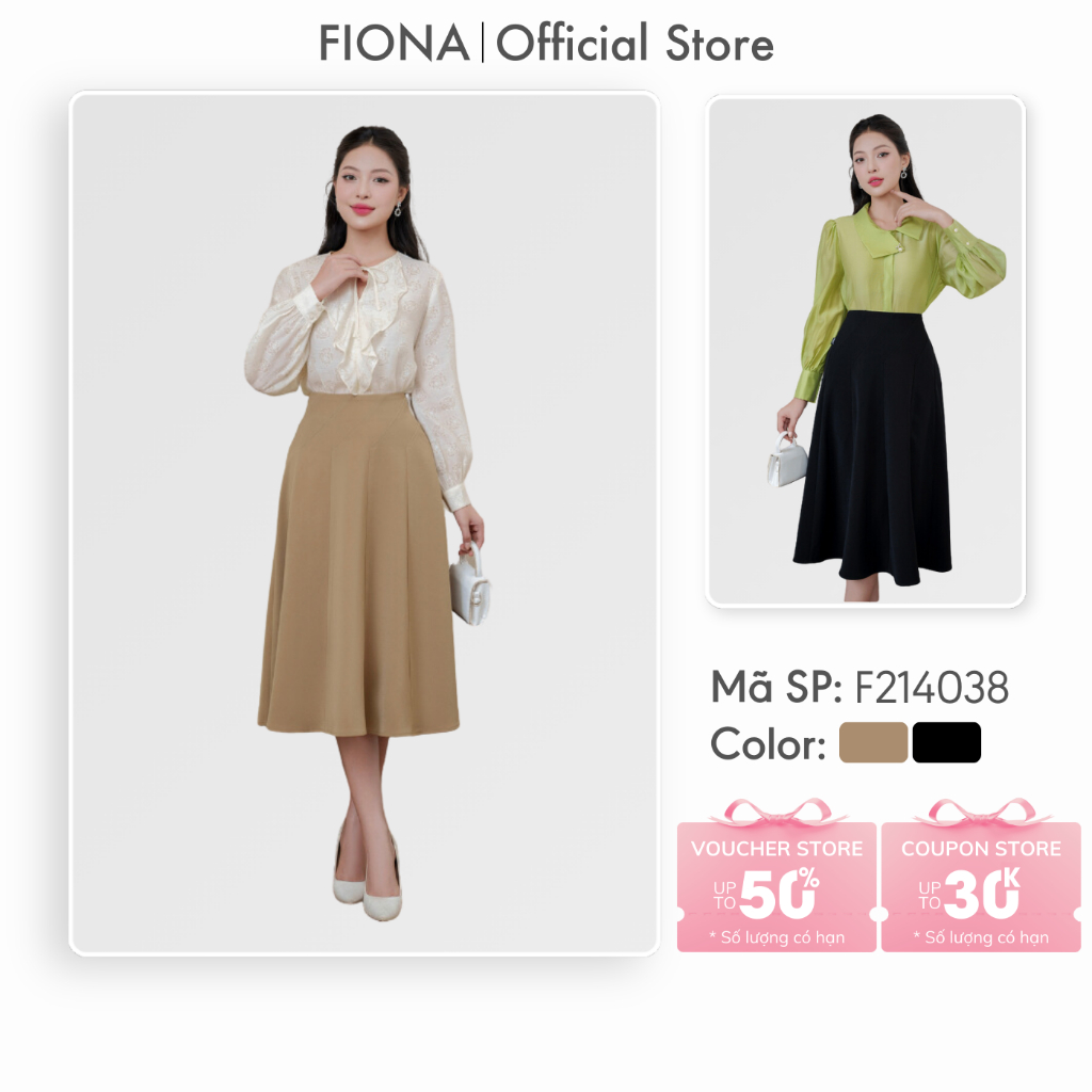 FIONA กระโปรงออฟฟิศผู้หญิง กระโปรงหน้าบาน FIONA F214038