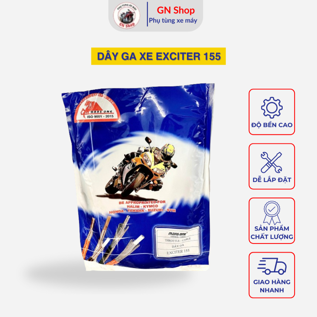 [FIRE] สายคันเร่งมอเตอร์ไซค์ Exciter 155 อุปกรณ์เสริมมอเตอร์ไซค์ Mars One - GN Shop