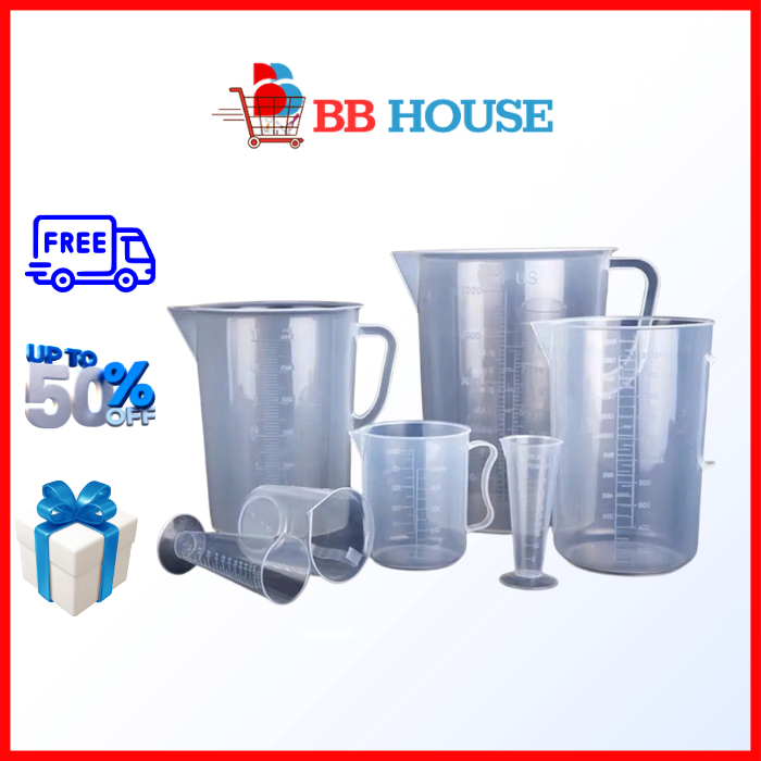 ถ้วยตวง ถ้วยตวงพร้อมสเกลยา 50ml 100ml ถ้วยตวงพลาสติก กรวยตวง CNMB-P000217