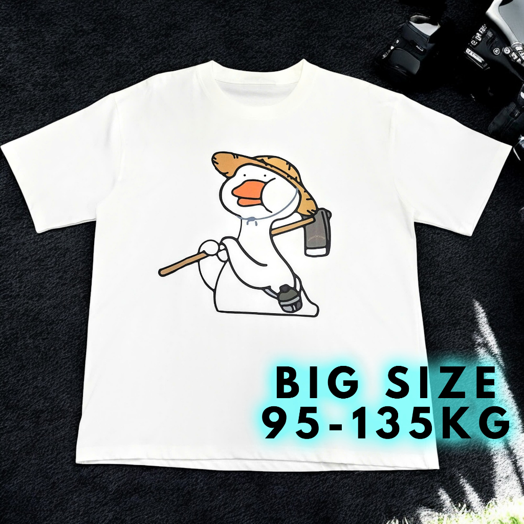 เสื้อยืดแขนสั้นไซส์ใหญ่สําหรับผู้ชาย 44UP - สีขาว - มีไซส์ใหญ่ - BF.AT.16