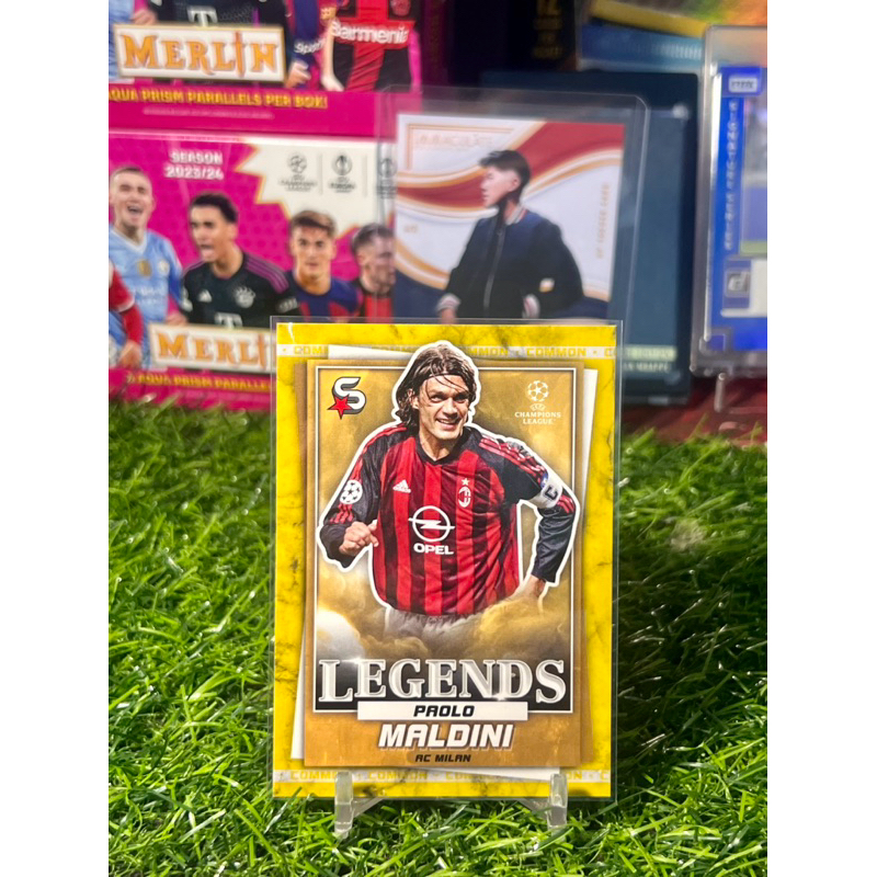 Paolo Maldini Gold Legends Topps Supperstars 2022/23 การ์ดฟุตบอล