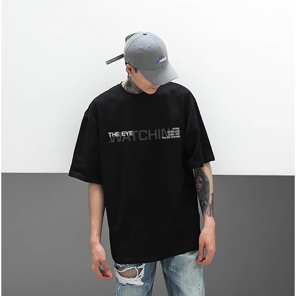 Xfire THE EYES TSHIRT ในสีดํา