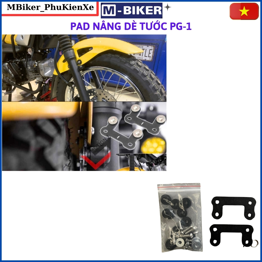 Pg1 บังโคลนหน้า แผ่นยกบังโคลน อุปกรณ์เสริม mbiker
