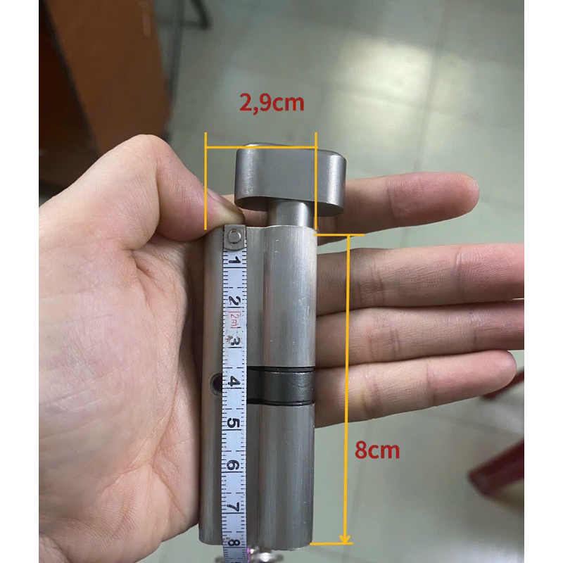 SMALL 8F KEY CORE/PUMP ขนาด 8 ซม. x 2.9 ซม. ดีบุกสําหรับประตูห้องสําหรับประตูอลูมิเนียม, ประตูพลาสติ