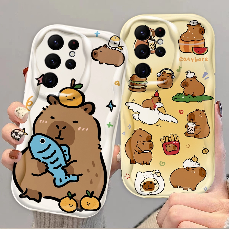 Capybara Samsung S24 Ultra 5G,S23 Fe,S21,S21+,S21 Ultra 5G,S22+,S22 5G,S23,S23+,S23 5G,S23 Case 5G,S