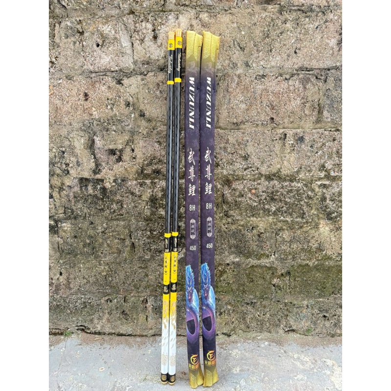Super HEALTHY 8H LONG FISHING ROD, ฟรีการ์ด AXLE, ฟรีพิเศษ TOP, กระเป๋าผ้า