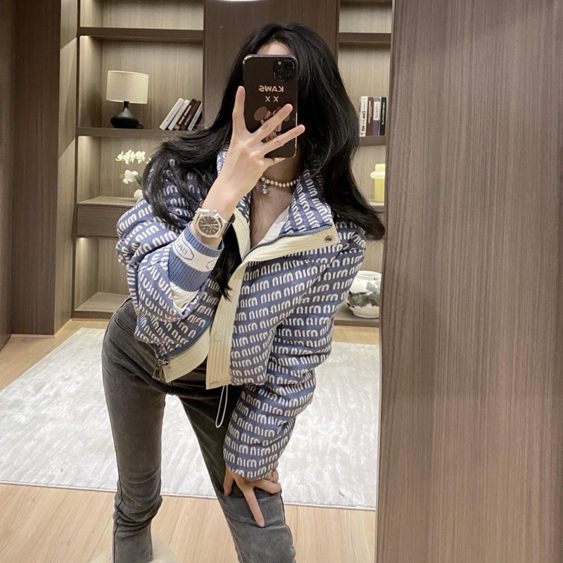 เสื้อแจ็คเก็ตดาวน์ Miumi คุณภาพสูงแฟชั่น