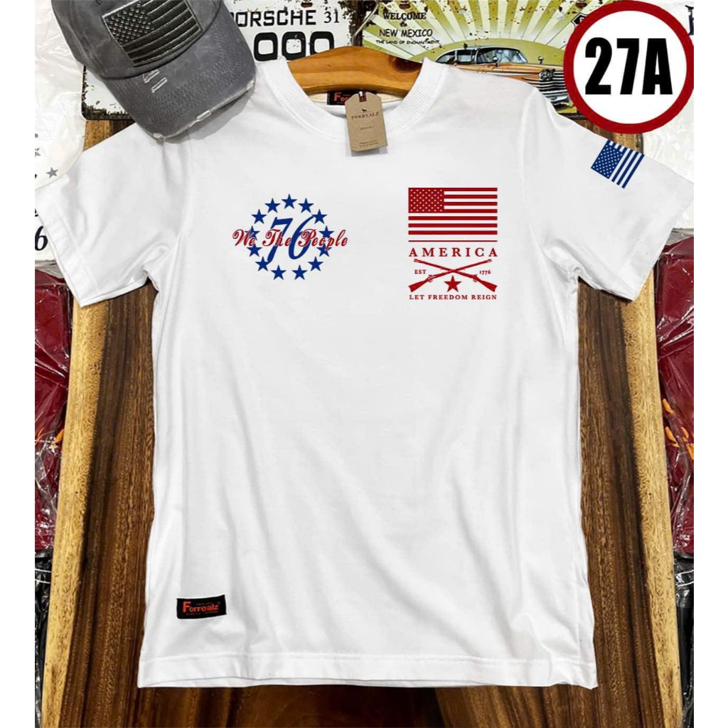 เสื้อยืดผู้ชายและผู้หญิง MS: A27 - ผ้าฝ้ายพรีเมี่ยม 100% - Regular Fit Form - สไตล์ยุโรปและอเมริกา (