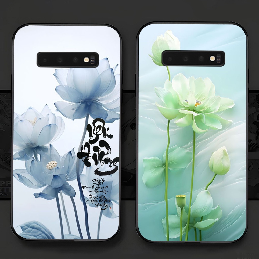 เคส Samsung s10 / ss s10 5g / ss s10 plus / ss s10+ พิมพ์ลายดอกบัวสุดหรู