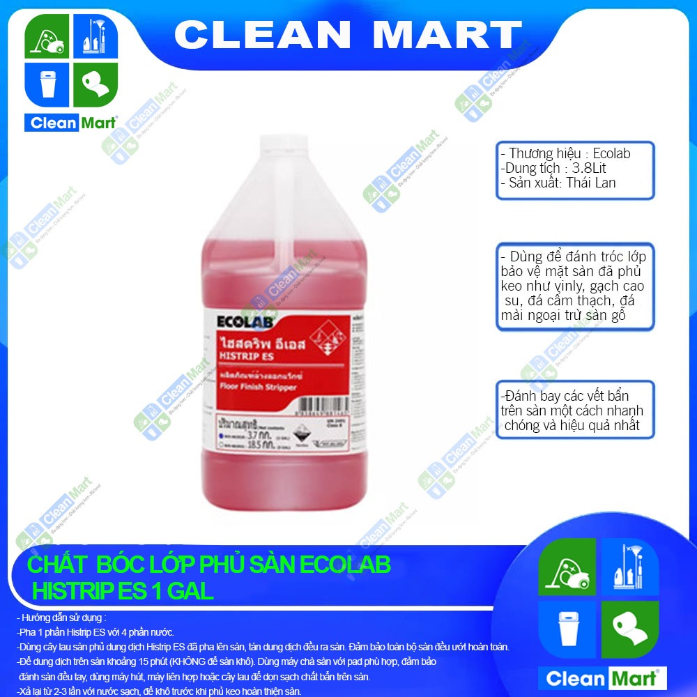 [Ecolab] Ecolab Histrip Es 1 Gal - CLEAN MART