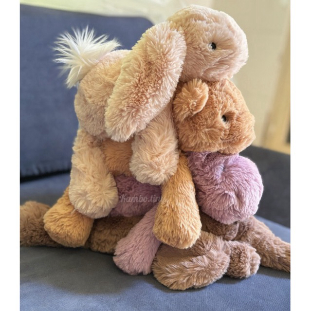 [Jellycat GENUINE]SMUDGE series ตุ๊กตาหมี Jellycat (นอน/นั่ง)